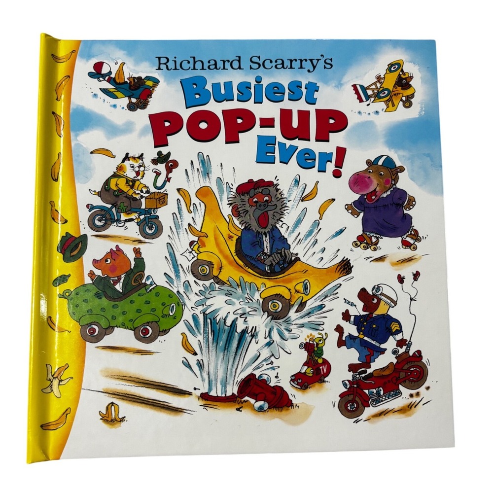 Richard Scarry's Busiest Pop-Up Ever! Hardcover Childrens Book Busytown